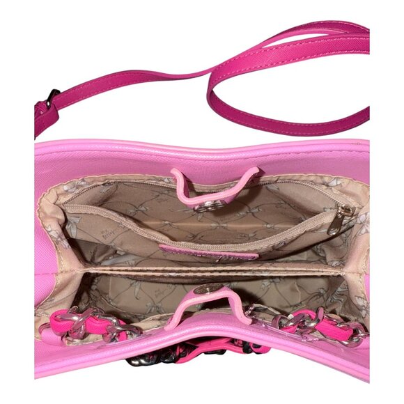 Betsey Johnson Pink Xomaya Bucket Crossbody Magnet Close Purse Bag **NWT** - Picture 9 of 16